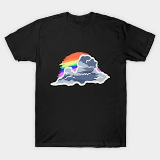 Iridescent pileus cloud art brush T-Shirt